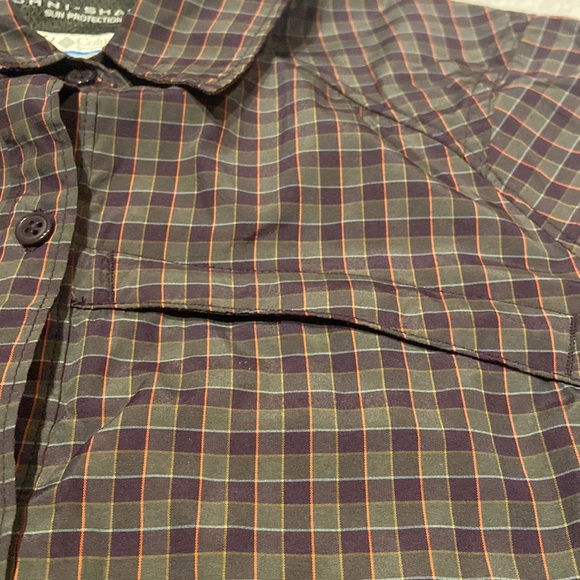 COLUMBIA Omni-Shade Sun Protection Size S/P Button Down Shirt - Picture 3 of 10